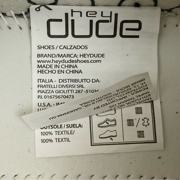 HEY DUDE Women's Wendy Sparkling Shoes Color Pearl Gray SZ 6 - Picture 9 of 10